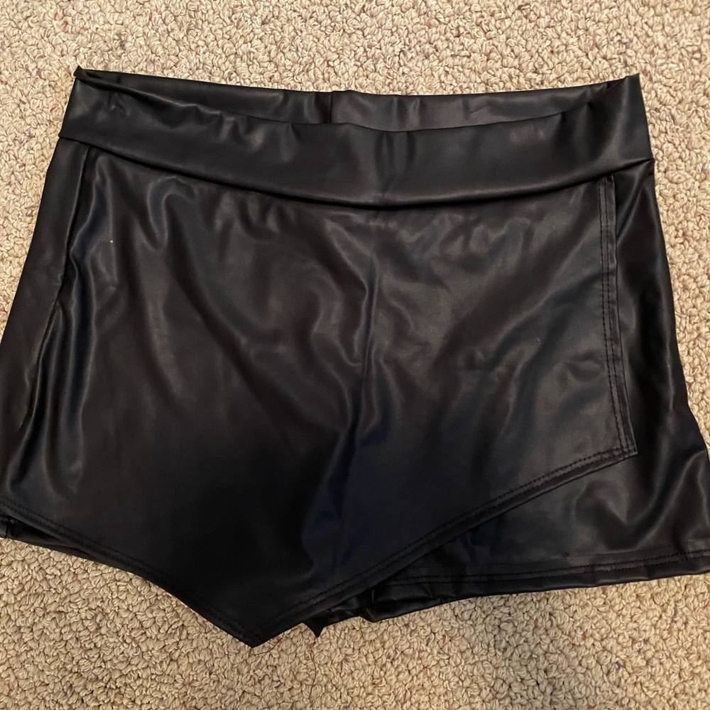 Leather Skort